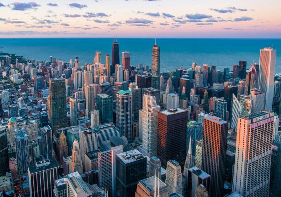 city at the beach